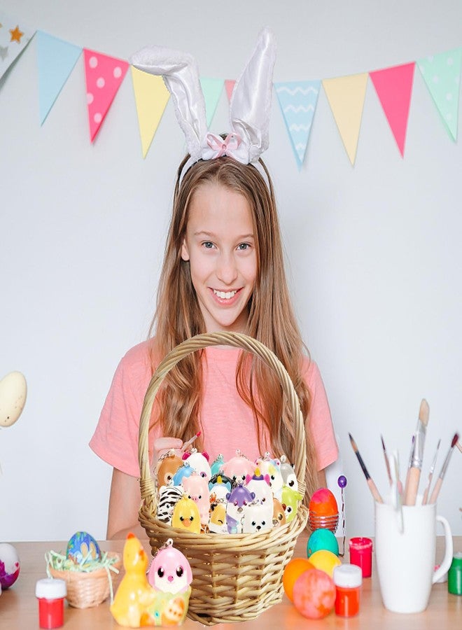 funnysquee مجموعة سلاسل مفاتيح على شكل حيوانات إسفنجية من funnysquee، 20 قطعة، هدايا للحفلات، حيوانات صغيرة، ألعاب ضغط بطيئة الارتفاع لتخفيف التوتر، هدية عيد ميلاد، جوائز صفية، حقيبة هدايا للأطفال (نمط عشوائي) - Image 5
